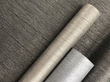 Wallpaper Natural Texture Wallpaper // Silver & Brown Metallic