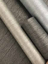 Wallpaper Natural Texture Wallpaper // Silver & Brown Metallic