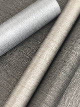 Wallpaper Natural Texture Wallpaper // Silver & Brown Metallic