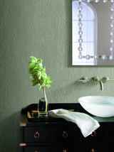 Wallpaper Natural Texture Wallpaper // Silver & Brown Metallic