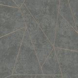 Wallpaper Nazca Wallpaper // Dark Grey & Gold