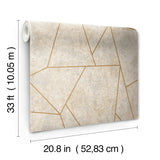 Wallpaper Nazca Wallpaper // Neutral & Gold