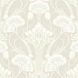 Wallpaper Nouveau Damask Wallpaper // Beige