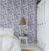 Wallpaper Oahu Fronds Peel & Stick Wallpaper // Blue