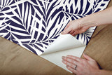 Wallpaper Oahu Fronds Peel & Stick Wallpaper // Blue