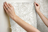 Wallpaper Oahu Fronds Peel & Stick Wallpaper // Off White