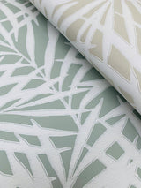 Wallpaper Oahu Fronds Wallpaper // Light Green & White
