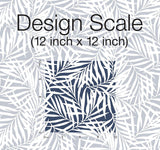 Wallpaper Oahu Fronds Wallpaper // Navy & White