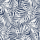 Wallpaper Oahu Fronds Wallpaper // Navy & White