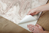 Wallpaper Oil & Marble Peel & Stick Wallpaper // Clay & Taupe