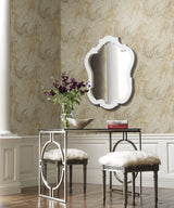 Wallpaper Oil & Marble Wallpaper // Mink Metallic