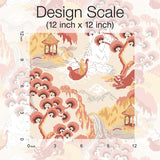 Wallpaper Old Peking Peel & Stick Wallpaper // Pink Lemonade