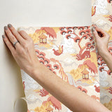 Wallpaper Old Peking Peel & Stick Wallpaper // Pink Lemonade