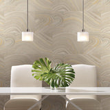 Wallpaper Onyx Peel & Stick Wallpaper // Grey