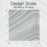 Wallpaper Onyx Strata Peel & Stick Wallpaper // Mist Blue