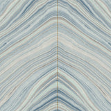 Wallpaper Onyx Strata Peel & Stick Wallpaper // Mist Blue