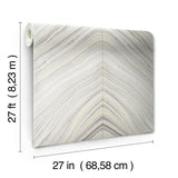Wallpaper Onyx Strata Wallpaper // Beige