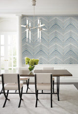Wallpaper Onyx Strata Wallpaper // Blue