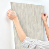 Wallpaper Opalescent Stria Wallpaper // Cool Grey