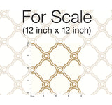 Wallpaper Open Trellis Wallpaper // Gold Metallic