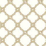 Wallpaper Open Trellis Wallpaper // Gold Metallic
