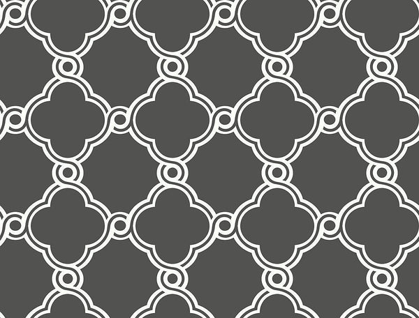 Wallpaper Open Trellis Wallpaper // Grey