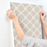 Wallpaper Open Trellis Wallpaper // Taupe