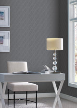 Wallpaper Opposites Attract Wallpaper // Dark Grey