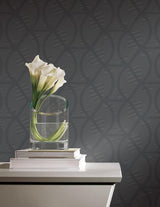 Wallpaper Opposites Attract Wallpaper // Dark Grey