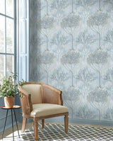 Wallpaper Orchard Wallpaper // Blue & Grey