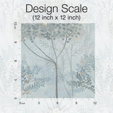 Wallpaper Orchard Wallpaper // Blue & Grey