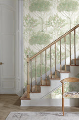 Wallpaper Orchard Wallpaper // White & Green