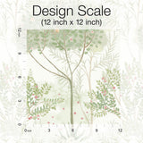 Wallpaper Orchard Wallpaper // White & Green