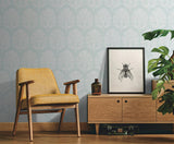 Wallpaper Ottoman Fans Wallpaper // Blue & White