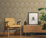 Wallpaper Ottoman Fans Wallpaper // Gold & White