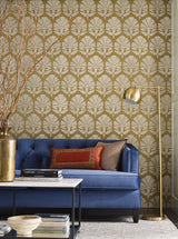 Wallpaper Ottoman Fans Wallpaper // Gold & White