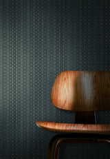 Wallpaper Oval Mesh Wallpaper // Black