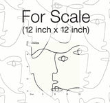 Wallpaper Pablo Portraits Peel & Stick Wallpaper // Black