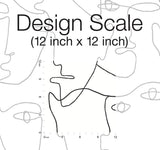 Wallpaper Pablo Portraits Peel & Stick Wallpaper // Black