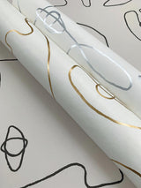 Wallpaper Pablo Portraits Peel & Stick Wallpaper // Gold Metallic