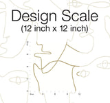 Wallpaper Pablo Portraits Peel & Stick Wallpaper // Gold Metallic