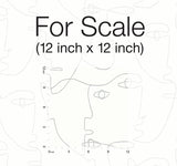 Wallpaper Pablo Portraits Peel & Stick Wallpaper // Silver Metallic