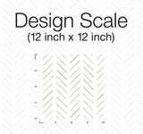 Wallpaper Painted Herringbone Wallpaper // Grey