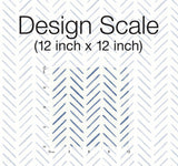 Wallpaper Painted Herringbone Wallpaper // Navy