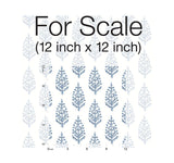 Wallpaper Paisley on Calico Wallpaper // Blue