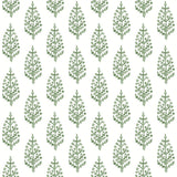 Wallpaper Paisley on Calico Wallpaper // Green