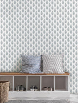 Wallpaper Paisley on Calico Wallpaper // Grey