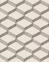 Wallpaper Palisades Paperweave Wallpaper // Beige & Black