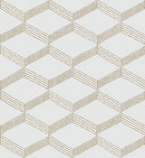 Wallpaper Palisades Paperweave Wallpaper // Beige & White