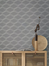 Wallpaper Palisades Paperweave Wallpaper // Grey & White